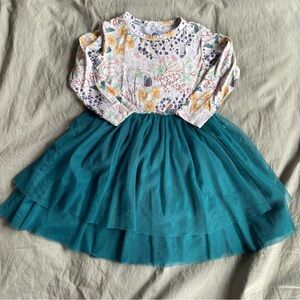 Bird & Bean bamboo and tulle floral twirl dress